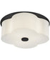 Delaney 3-Light Medium Flush Mount in Black