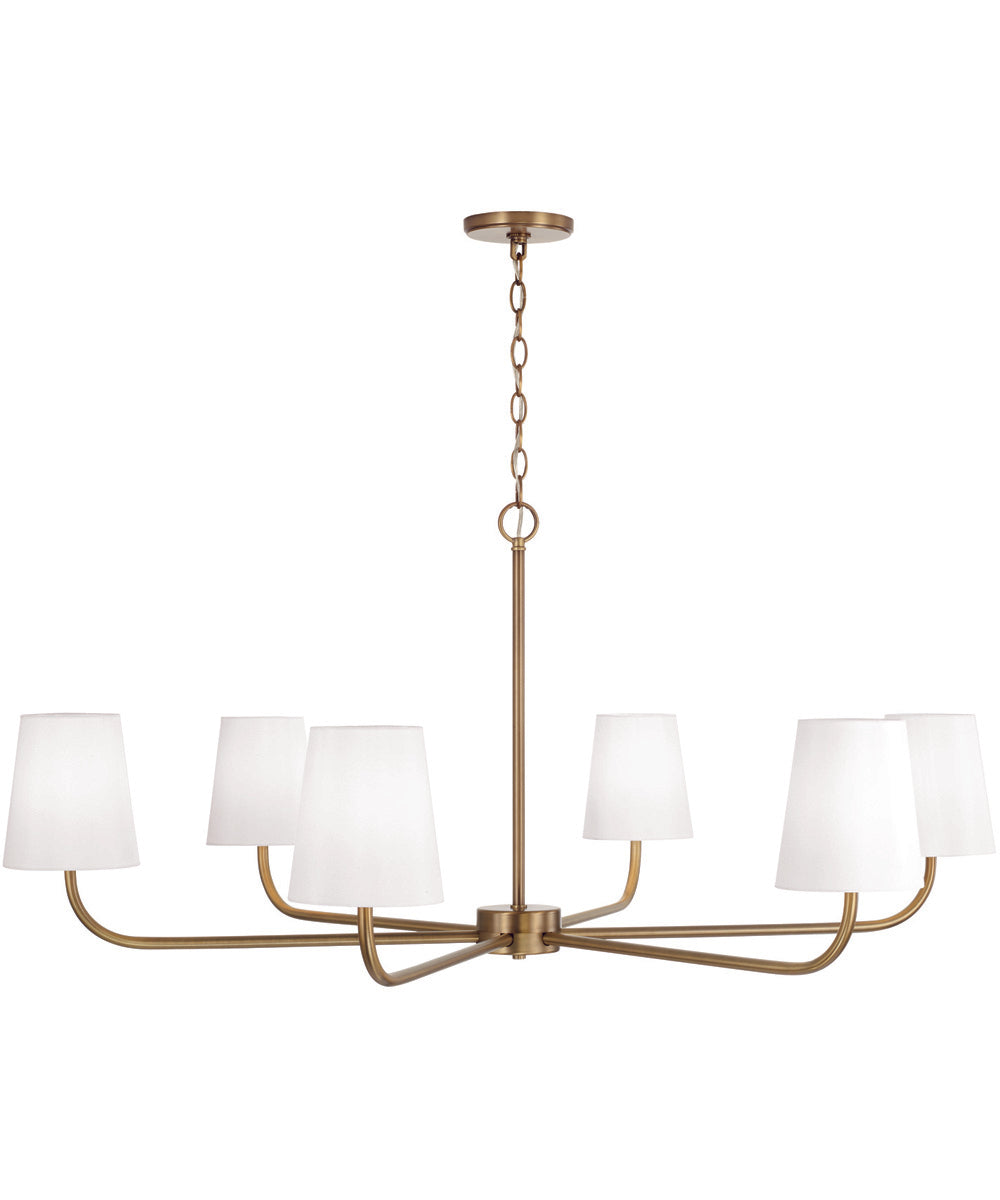 Brody 6-Light Chandelier Aged Brass