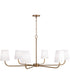 Brody 6-Light Chandelier Aged Brass