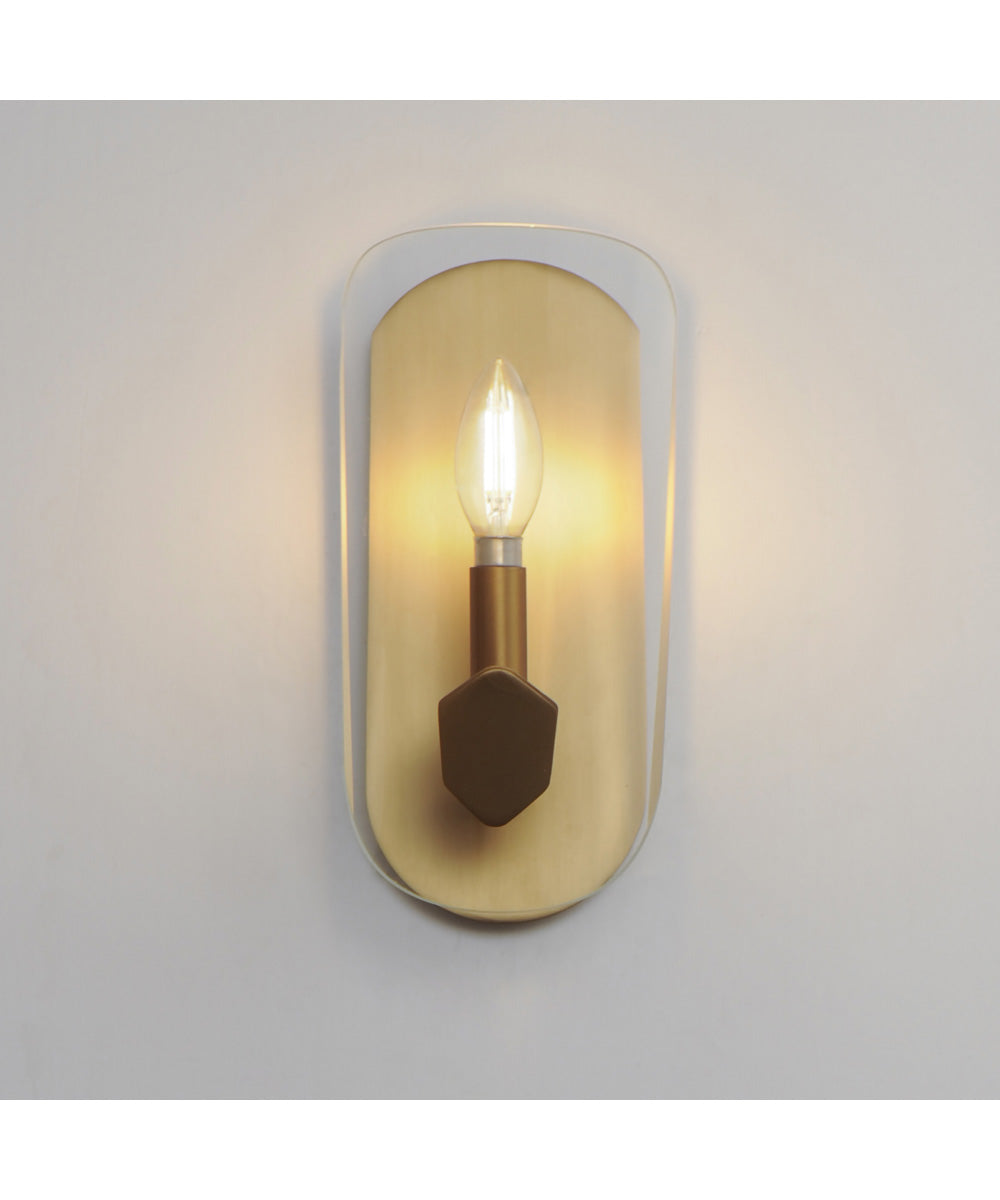 Armory 1-Light Wall Sconce Natural Aged Brass