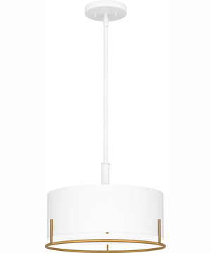 Quoizel Pendant Large 3-light Pendant White