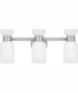 Rembrandt Large 3-light Bath Light Brushed Nickel
