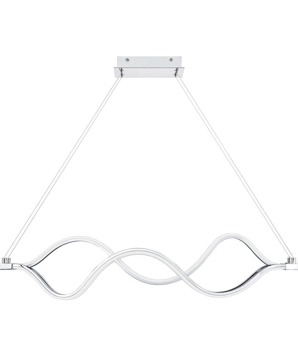 Bleecker  Island Light Polished Chrome