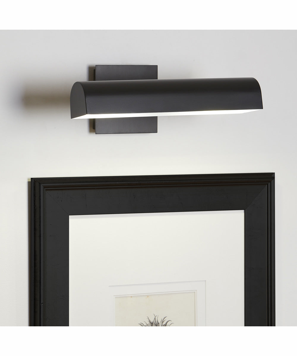 2-light Wall Mount Light Fixture Matte Black