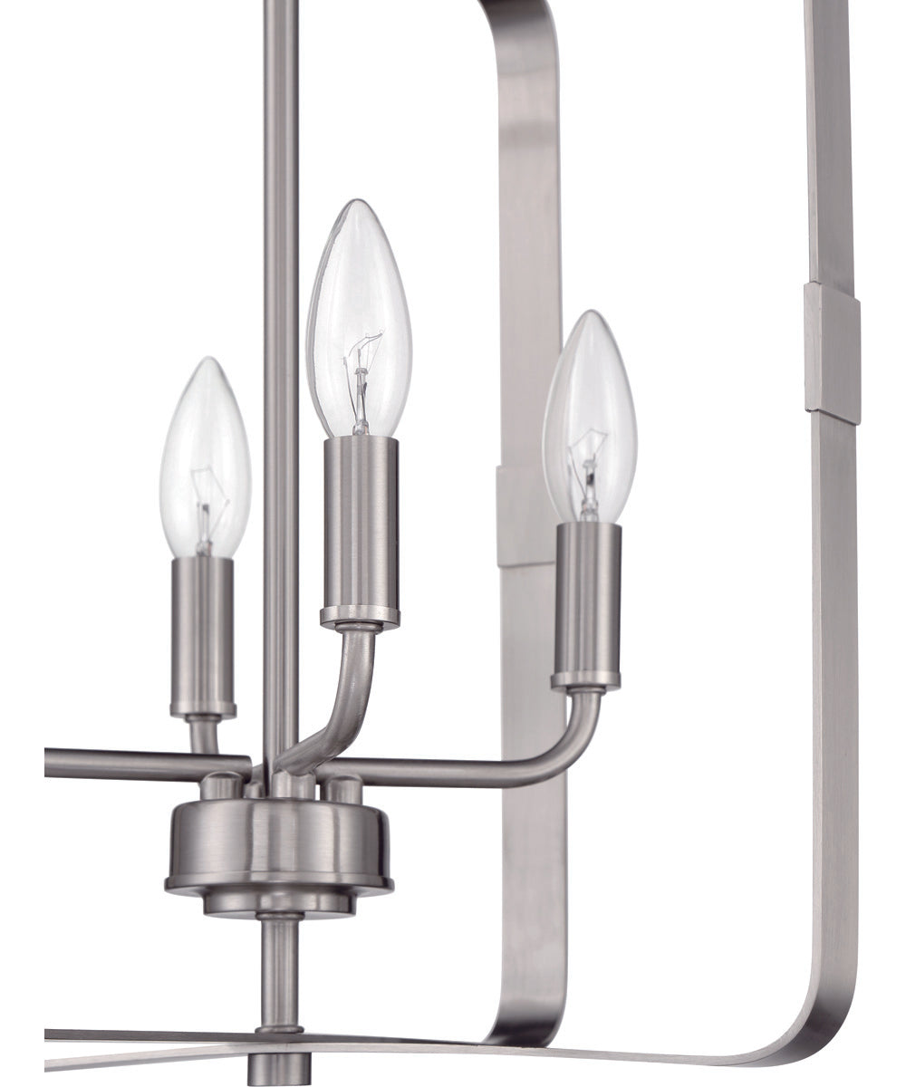 Stowe 4-Light Foyer Brushed Polished Nickel