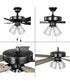 AirPro 52 in. 5-Blade Transitional Ceiling Fan with Light Matte Black
