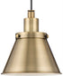 Hinton 1-Light Modern Farmhouse Pendant Vintage Brass