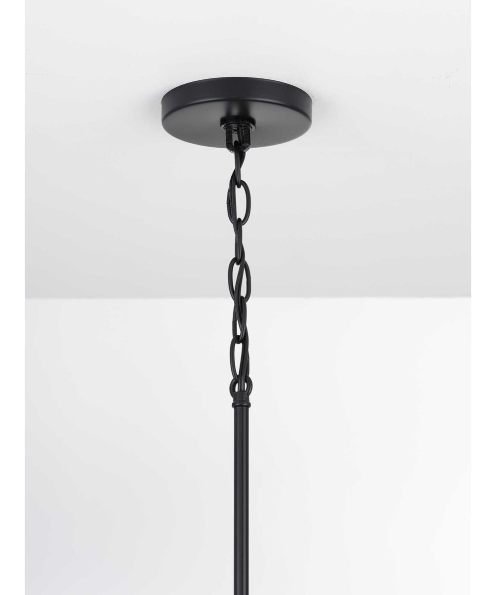 Seneca 9-Light Farmhouse Chandelier Light Matte Black