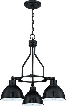 23"W Timarron 3-Light Down Chandelier Aged Bronze