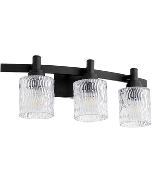 Stadium 3-light Bath Vanity Light Noir