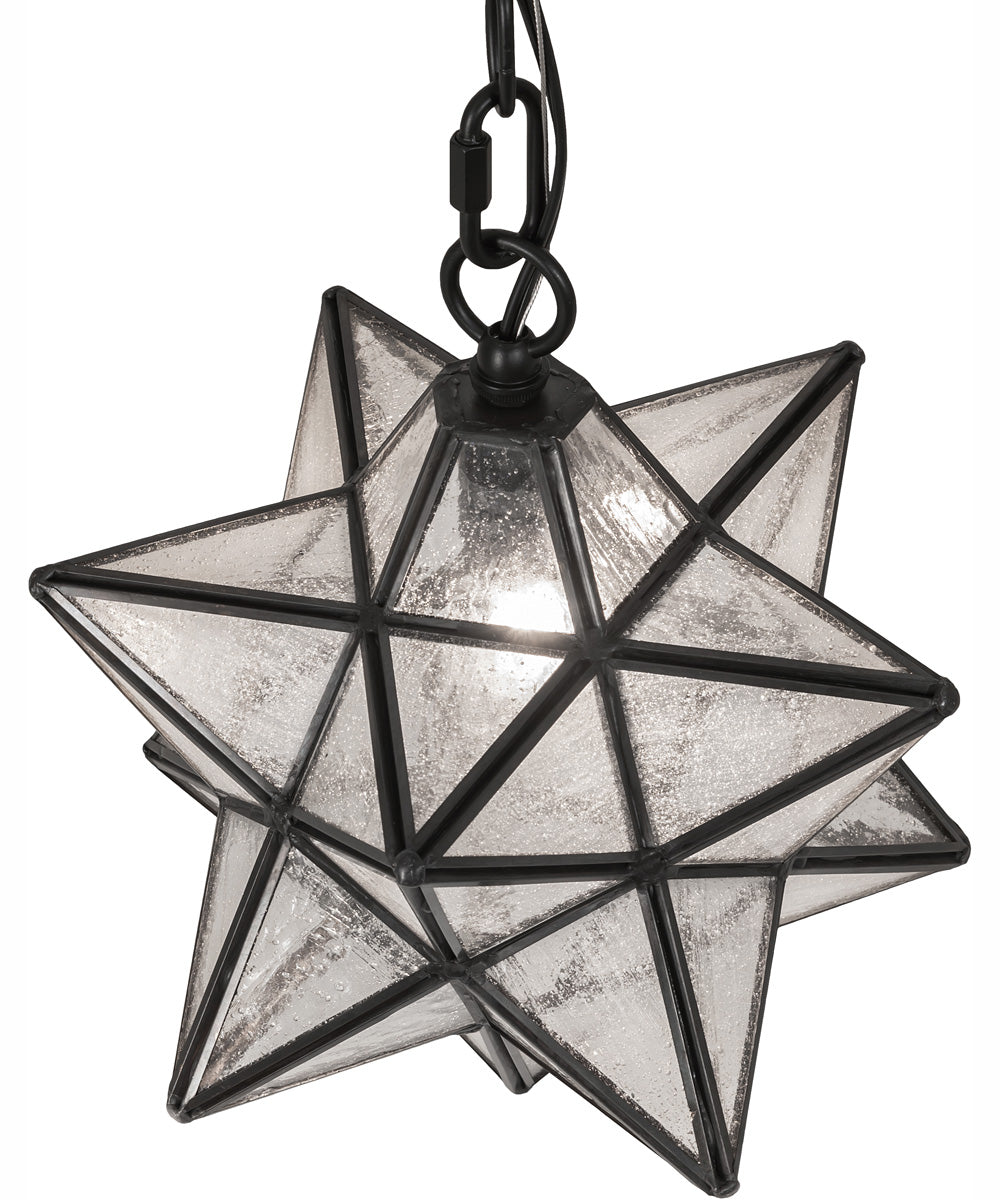 9" Wide Moravian Star Mini Pendant