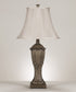 Ashley Contemporary Silver and Black Finished Table Lamp