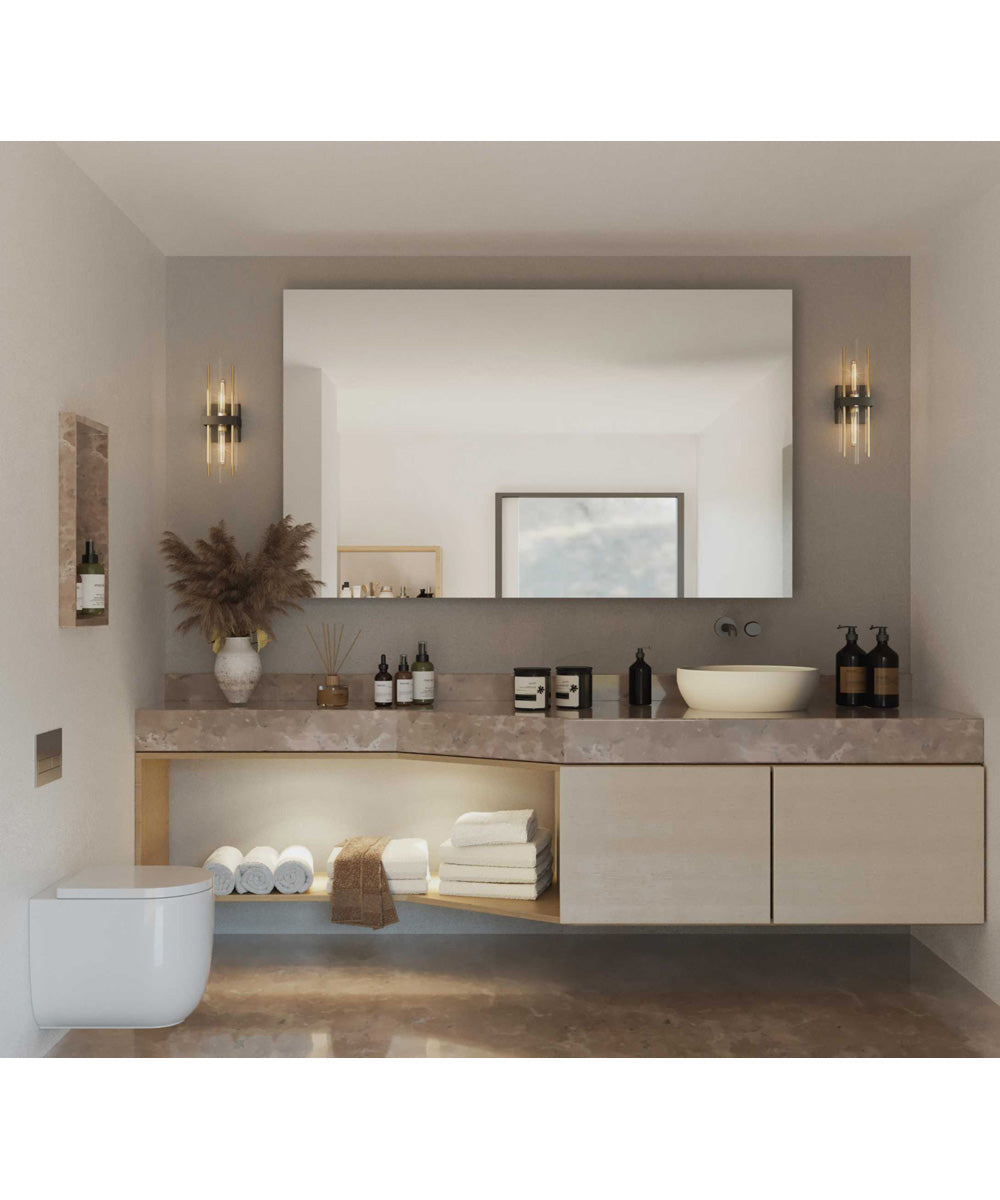 Orrizo 2-Light Wall Sconce Matte Black