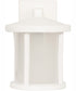 Resilience Lanterns 1-Light Outdoor Wall Lantern Matte White