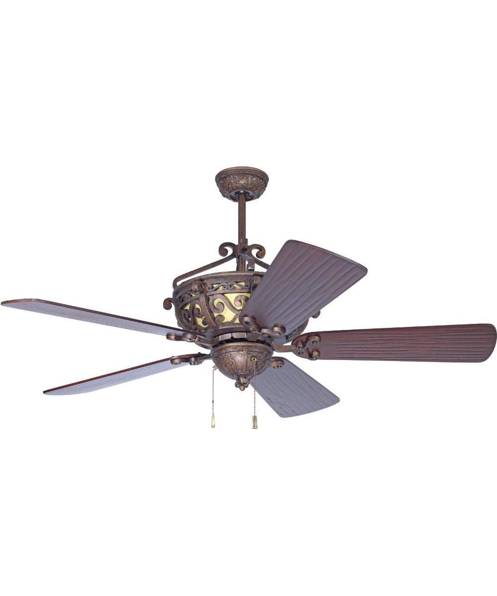54" Toscana Ceiling Fan (Blades Included) Peruvian Bronze