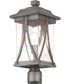 Abbott 1-Light Post Lantern Antique Pewter