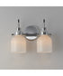 Milk 2-Light Bath Vanity Polished Chrome