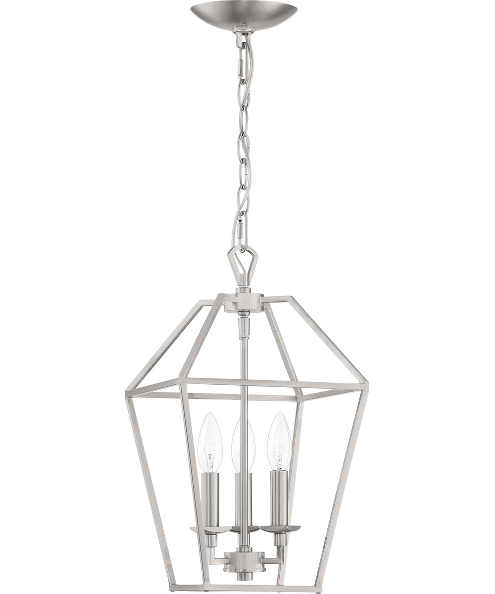 Aviary 3-light Pendant Brushed Nickel