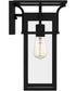 Markley Medium 1-light Outdoor Wall Light Earth Black