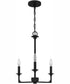 Prescott Medium 3-light Chandelier Matte Black