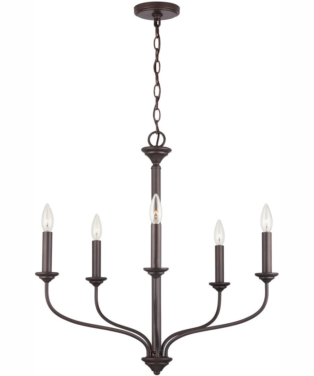 Crete 5-Light Chandelier Old Bronze