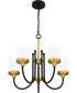 Rowland 5-light Chandelier Matte Black