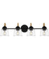 Seabreeze Extra Large 4-light Bath Light Matte Black