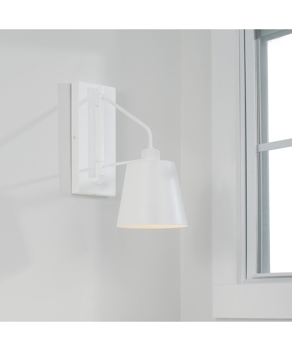 Alden 1-Light Sconce Matte White