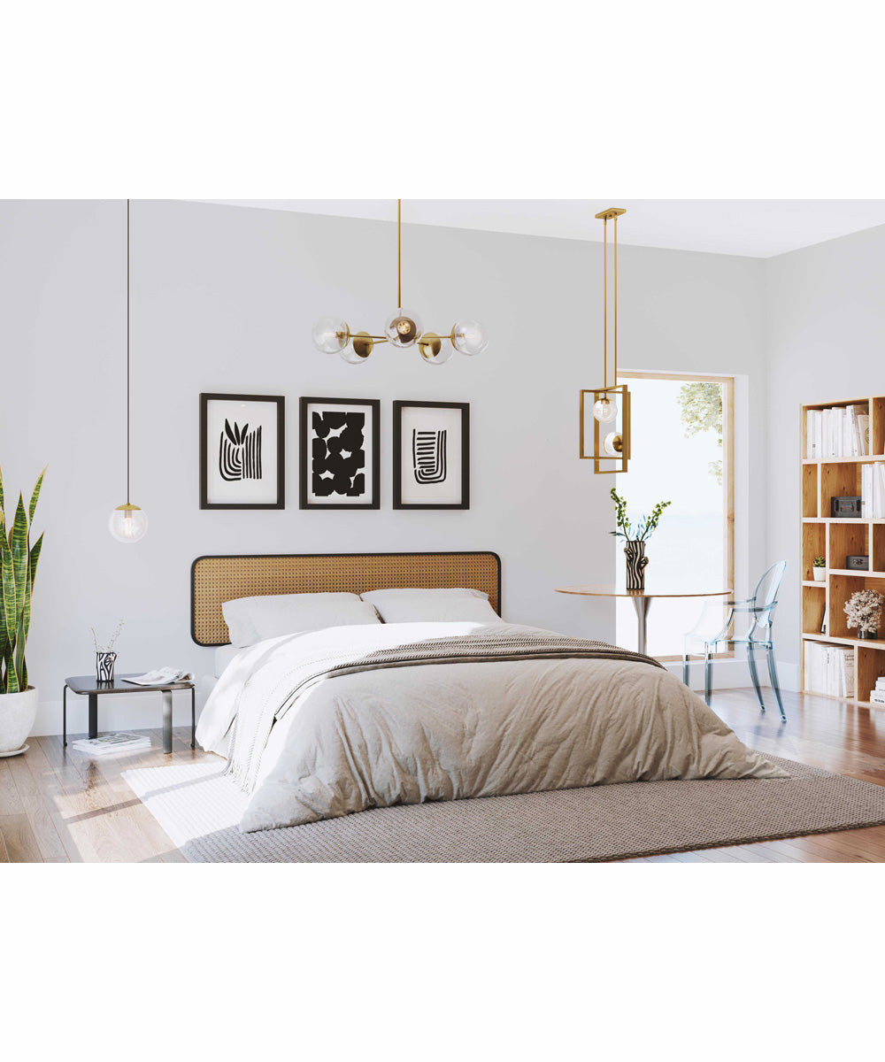 Atwell 5-Light Mid-Century Modern Chandelier Brushed Bronze