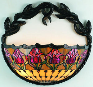 17"W Colonial Tulip Wall Sconce