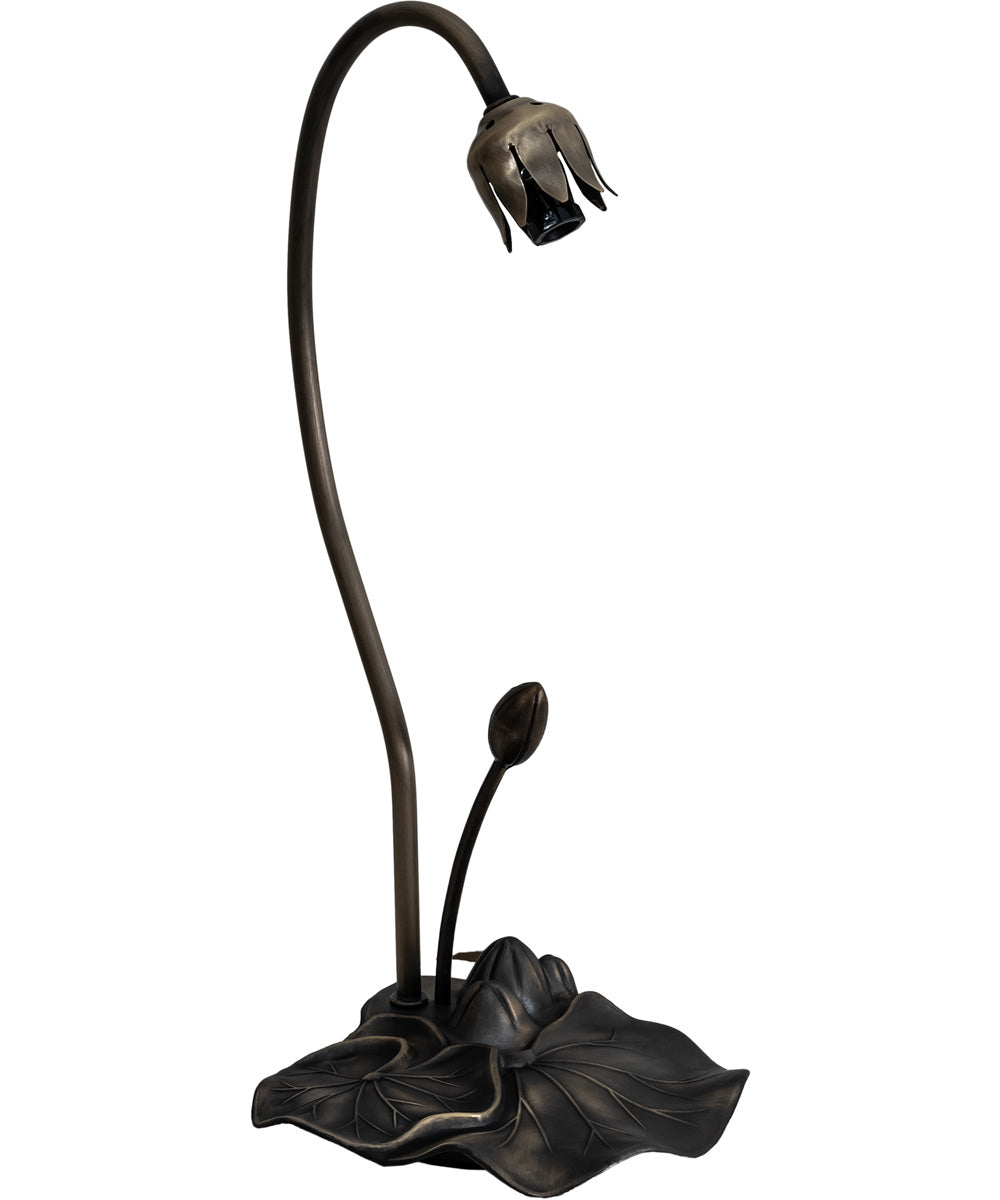 16" High Blue Pond Lily Accent Lamp