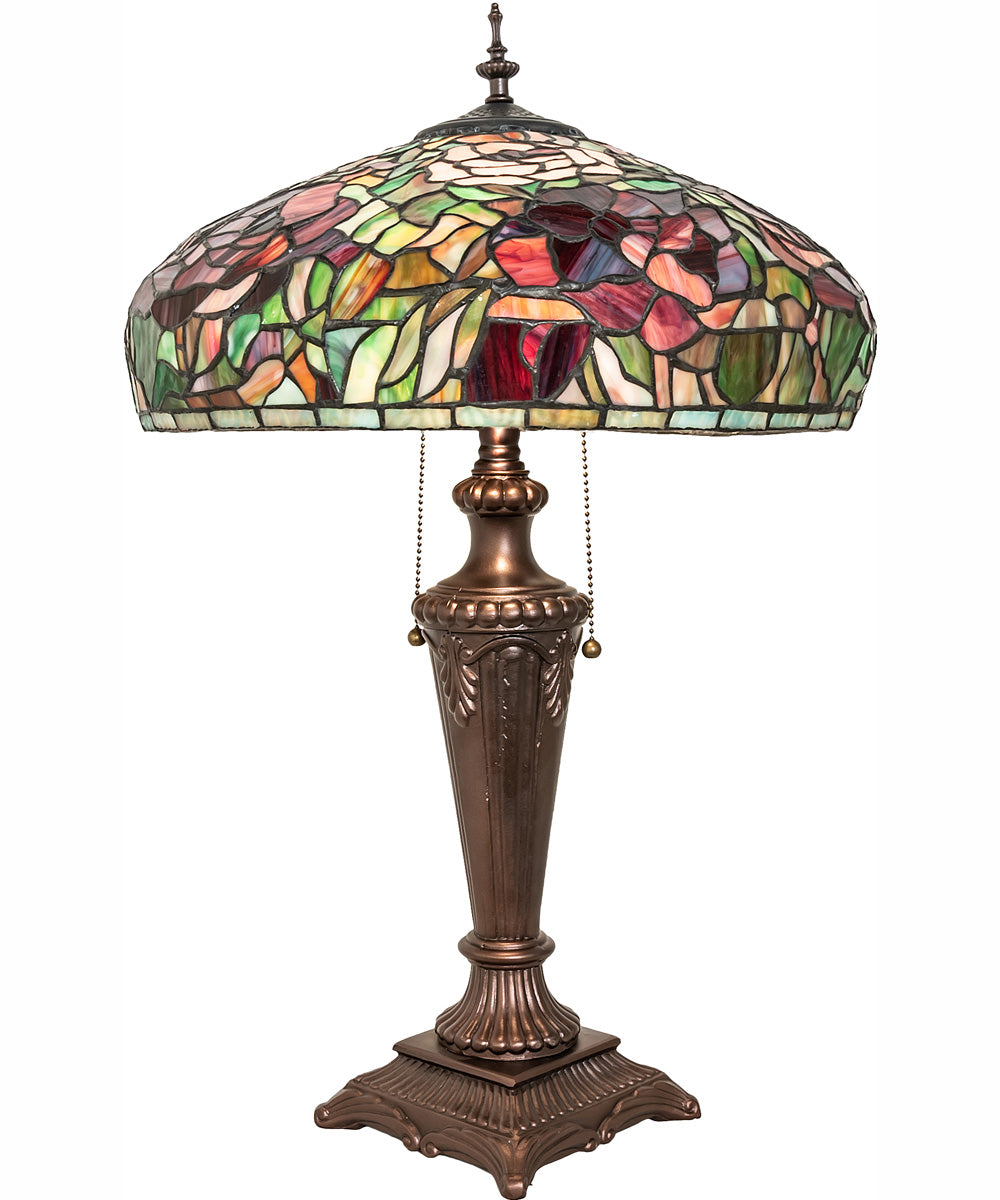 26" High Tiffany Peony Table Lamp