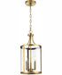 Gilliam 3-Light New Traditional Hall & Foyer Vintage Brass