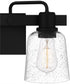 Lydia Medium 2-light Bath Light Matte Black