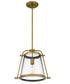 Cardiff Small 1-light Mini Pendant Weathered Brass