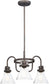 22"W Seafarer 3-Light Chandelier Oil Rubbed Bronze