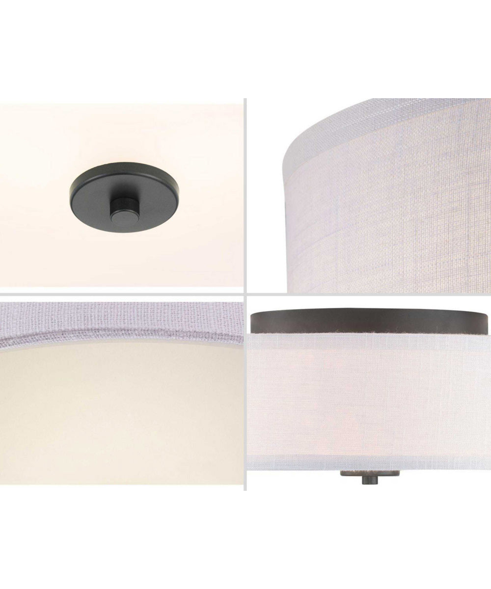 Inspire 13" 2-Light Flush Mount Graphite