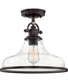Grant 1-light Semi Flush Mount Palladian Bronze