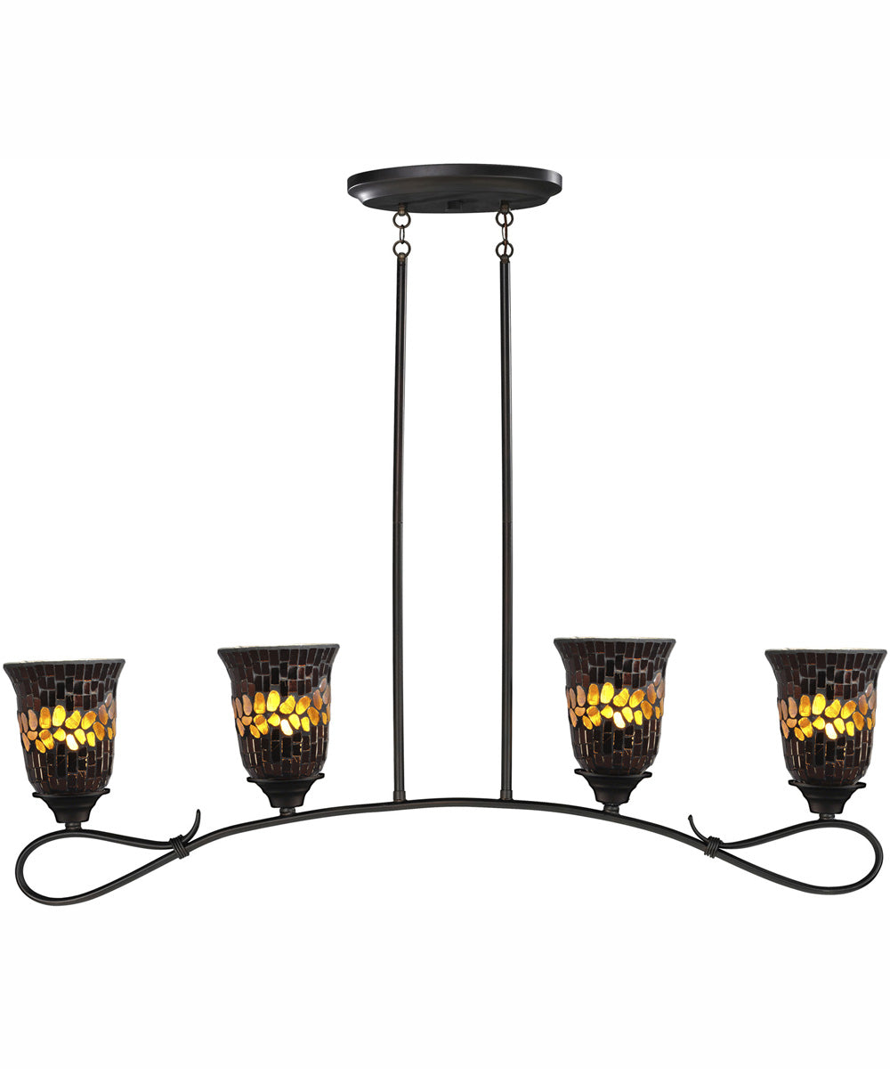 Copper Shell 4-Light Hanging Fixture