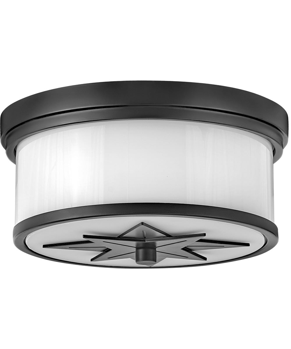 Montrose 2-Light Medium Flush Mount in Black