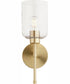 Tribute 1-light Wall Mount Light Fixture Aged Brass