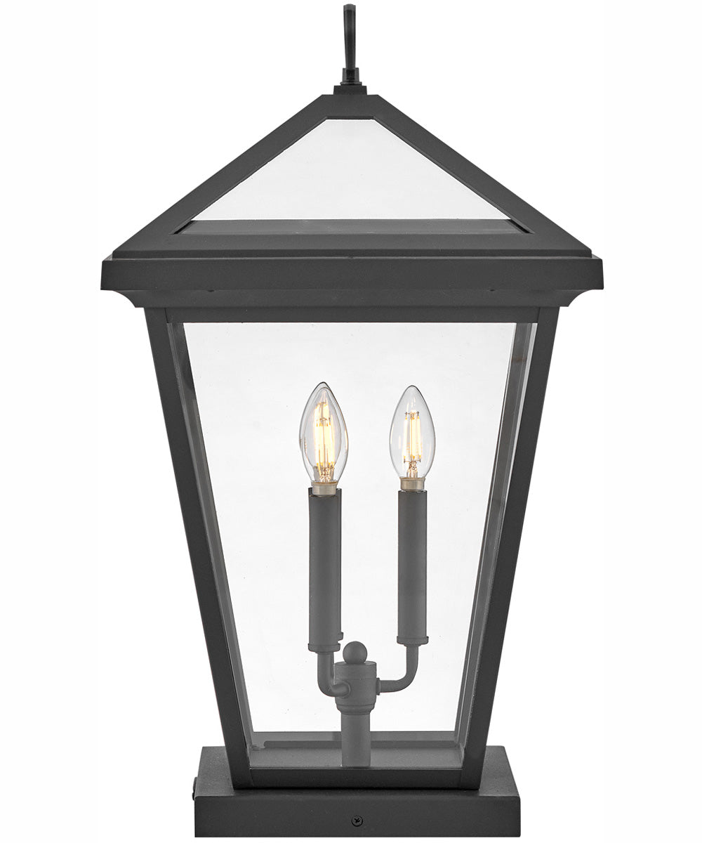 Alford Place 3-Light Large Pier Mount Lantern in Museum Black