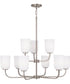 Lawson 9-Light Chandelier Brushed Nickel