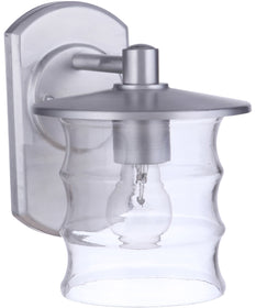Canon 1-Light Outdoor Wall Light Satin Aluminum