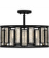 Quoizel Semi-Flush Mount Large 4-light Semi Flush Mount Matte Black