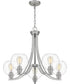 Pruitt 5-light Chandelier Brushed Nickel