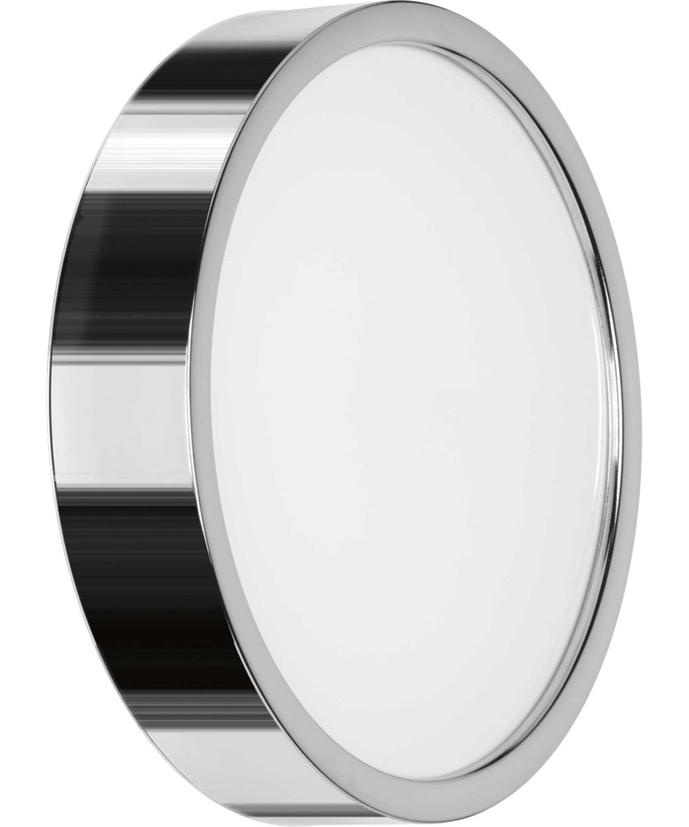 Portal 1-Light 13" LED Flush Mount Polished Chrome