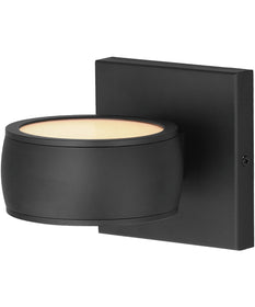 Modular 2-Light LED Outdoor Wall Sconce Black