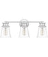 Haverfield Large 3-light Bath Light Polished Chrome