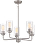 Stowe 5-Light Chandelier Brushed Polished Nickel